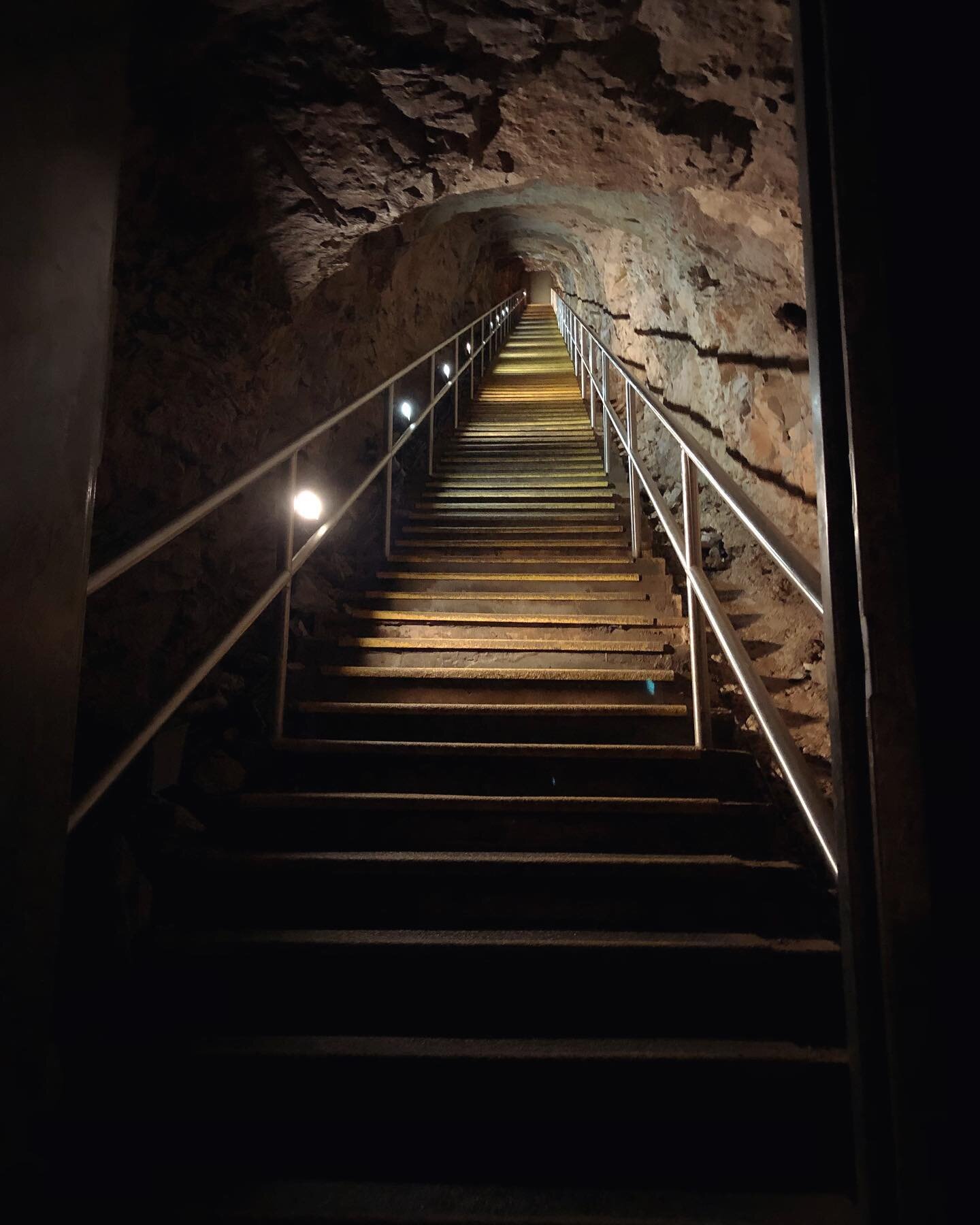 The Carmichael entrance is a great cardio workout and the descent displays different rock layers for those who love Geology. Can you guess how many stairs there are?