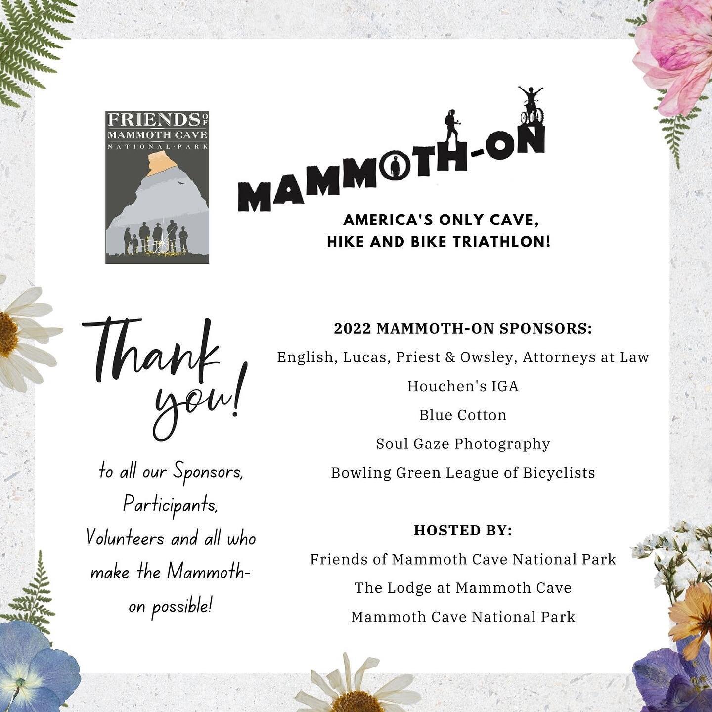 Thank you to all the 2022 Mammoth-on Sponsors, everyone who worked so hard to make this event happen and the 100+ participants who joined us! We already can&rsquo;t wait for next year! 🏃&zwj;♀️ 🚴 
Photos and survey coming soon! Keep an eye on our 