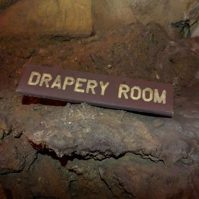 The Drapery Room. Beautiful flow stone formations in a room underneath the famous Frozen Niagara formation. This area of Mammoth Cave was even visited by former President Ronald Reagan on July 12th, 1984. Want to watch the video with audio from the event? A copy is on YouTube uploaded by user Reagan Library. Photo(s): Amber Flowers